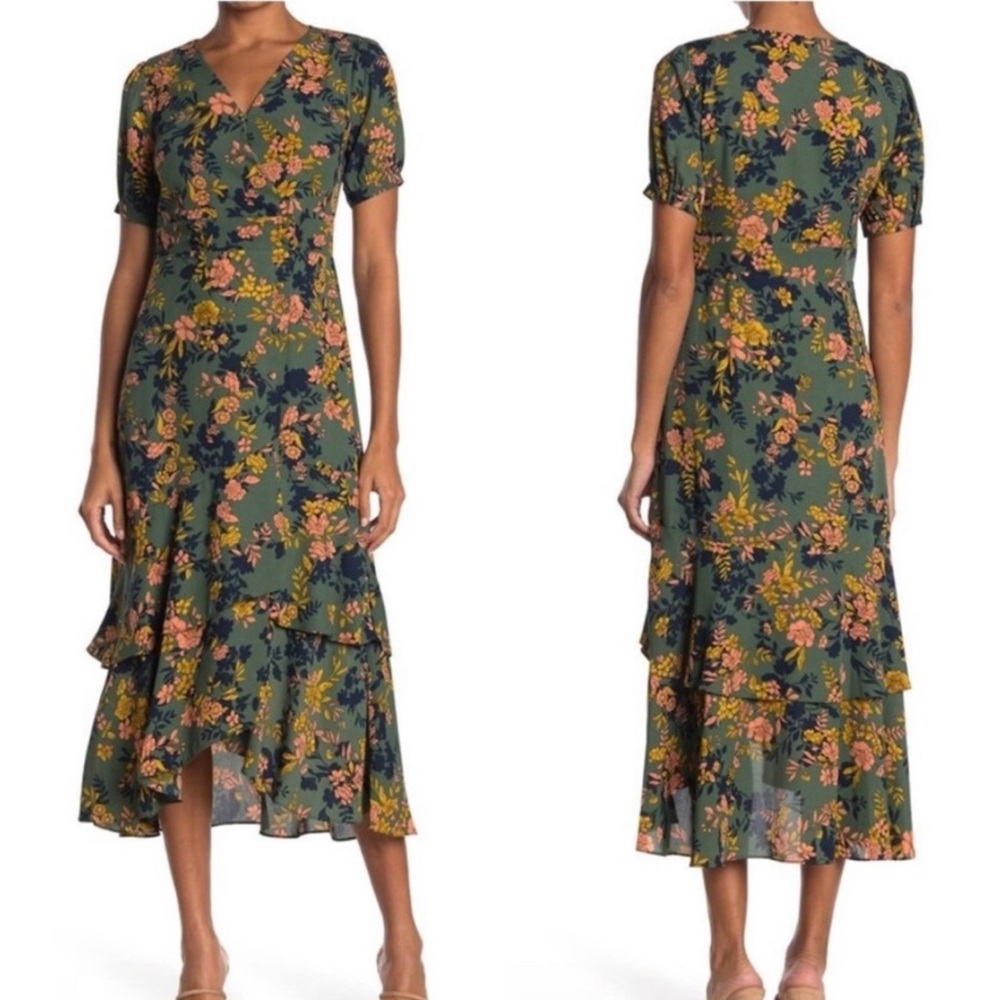 Nanette Lapore Floral Wrap Dress Size 10